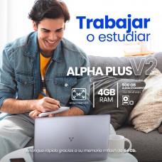 Laptop Alpha Plus 14p v2 Celeron 4gb Mem 500gb Disco USB 3 Win10pro grande