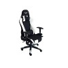 SILLA GAMER FALCON BLANCA BASE METALICA SOPORTE LUMBAR SOPORTE CER Imagen