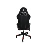 SILLA GAMER FALCON ROJA BASE METALICA SOPORTE LUMBAR SOPORTE CER Imagen