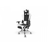 SILLA GAMER MARINE NACEB NEGRO BLANCO INCLINABLE SOPORTE LUMBAR Imagen