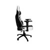 SILLA GAMER RAVEN BLANCA BASE METALICA SOPORTE LUMBAR SOPORTE CER Imagen