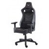 SILLA GAMER RAVEN NEGRA BASE METALICA SOPORTE LUMBAR SOPORTE Imagen