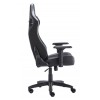 SILLA GAMER RAVEN NEGRA BASE METALICA SOPORTE LUMBAR SOPORTE Imagen