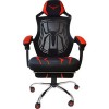 SILLA GAMER SPIDER NACEB NEGRO ROJO CON REPOSA PIERNAS Imagen