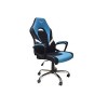 SILLA GAMER TITAN AZUL SEMI REC LINABLE SOP METALICO BRAZO ACOJINAD Imagen