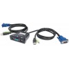 SWITCH KVM 2 PTOS USB Y 2PTOS VGA 3.5MM 1920X1440 CON CABLES Imagen