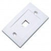 TAPA DE PARED FACEPLATE PLACA 1 PUERTO BLANCO Imagen