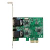 TARJETA RED GIGABIT ETHERNET 2 PUERTOS PCI EXPRESS NIC RJ45  . Imagen