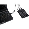 TECLADO NUMERICO ALAMBRICO USB  HUB 2PTOS USB 2.0 WINDOWS/MAC Imagen