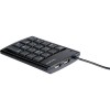 TECLADO NUMERICO ALAMBRICO USB  HUB 2PTOS USB 2.0 WINDOWS/MAC Imagen