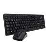 VORAGO KIT TECLADO Y MOUSE INALAMBRICOS MULTIMEDIA NEGRO Imagen