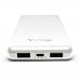 VORAGO POWER BANK PB-401 10 000 MAH 2 PUERTOS USB 1.0A 2.1 BLANCO Imagen