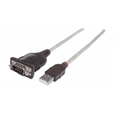 CABLE ADAPTADOR CONVERTIDOR USB A SERIAL DB9 RS232 45CM M-M
