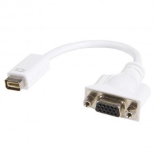 ADAPTADOR CABLE VGA A MINI DVI BLANCO VIDEO HEMBRA A MACHO     . grande