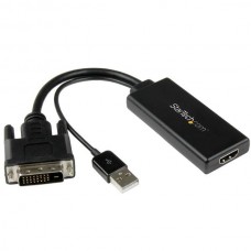 ADAPTADOR DE VIDEO DVI A HDMI CON ALIMENTACION USB Y AUDIO    . grande