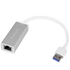 ADAPTADOR RED ETHERNET GIGABIT EXTERNO USB 3.0 PLATEADO grande