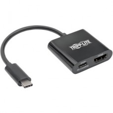 ADAPTADOR USB-C A HDMI CARGA PD USB3.1 4KX2K THUNDERBOLT 3 NEGRO grande