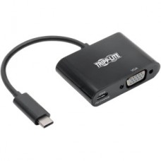 ADAPTADOR USB-C A VGA CON CARGA PD USB3.1 THUNDERBOLT 3 NEGRO grande