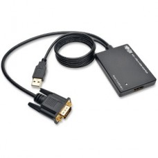 ADAPTADOR VGA A HDMI C/ AUDIO Y ALIMENTACION POR USB grande