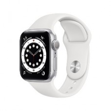 Apple WATCH SERIES 6 GPS CAJA PLATA 40MM CORREA DEPORTIVA BLANCA grande