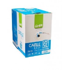 BOBINA DE CABLE MARCA GHIA CAT5 E UTP 100COBRE COLOR AZUL 24 AWG 30 grande