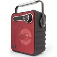 BOCINAS VORAGO BSP-200 BLUETOOT H RECARGABLE MSD/USB/FM/3.5MM ROJO grande