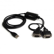 CABLE 1.8M ADAPTADOR USB A 2 PUERTOS SERIAL CON RETENCION COM. grande