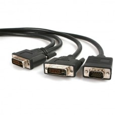 CABLE 1.8M DIVISOR DVI-I MACHO A DVI-D Y VGA HD15 MACHO SPLITTE. grande