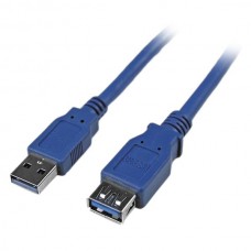 CABLE 1.8M EXTENSION USB 3.0 SUPERSPEED MACHO A HEMBRA AZUL grande