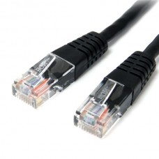 CABLE 1.8M RED FAST ETHERNET CAT5E UTP RJ45 MOLDEADO NEGRO   . grande