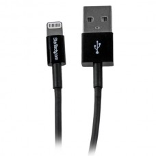 CABLE 1M LIGHTNING APPLE IPOD IPAD IPHONE 5 A USB 2.0 NEGRO grande