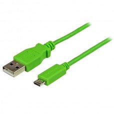 CABLE 1M MICRO USB B A USB A DELGADO VERDE PARA SMARTPHONE grande