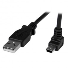 CABLE 1M MINI USB B A USB A ACODADO HACIA ARRIBA ADAPTADOR  . grande