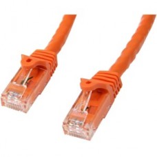 CABLE 1M NARANJA RED GIGABIT CAT6 ETHERNET RJ45 SNAGLESS grande