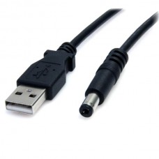 CABLE 2M ADAPTADOR USB A MACHO A CONECTOR COAXIAL BARREL M 5V  . grande