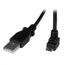 CABLE 2M MICRO USB B A USB A ACODADO HACIA ABAJO ADAPTADOR   . grande