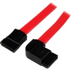 CABLE 45CM SATA SERIAL ATA ROJO ACODADO ANGULO IZQUIERDA grande