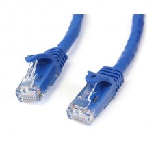 CABLE 7.6M GIGABIT ETHERNET RED CAT6 UTP RJ45 SNAGLESS AZUL . grande