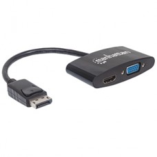 CABLE ADAPTADOR CONVERTIDOR DISPLAYPORT A HDMI VGA 2-1 4K M-H grande