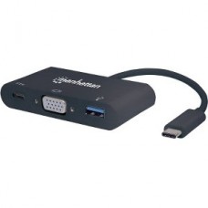 CABLE ADAPTADOR CONVERTIDOR DOCKING USB-C A VGA USB 3.O USB-C grande