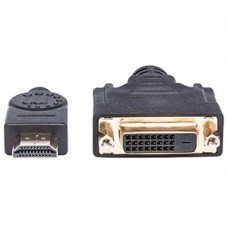 CABLE ADAPTADOR CONVERTIDOR HDMI A DVI-D 20CM 1080P M-H MONITOR grande