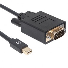 CABLE ADAPTADOR CONVERTIDOR MINI DISPLAYPORT A VGA 1.8M M-M grande