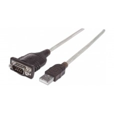 CABLE ADAPTADOR CONVERTIDOR USB A SERIAL DB9 RS232 45CM M-M grande