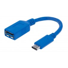 CABLE ADAPTADOR CONVERTIDOR USB-C 3.1 A USB-A 3.0 MACHO-HEMBRA grande