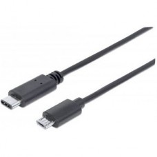 CABLE ADAPTADOR CONVERTIDOR USB-C A USB MICRO B 1.0M M-M grande