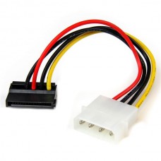 CABLE ADAPTADOR CORRIENTE LP4 MOLEX A SATA ANGULO IZQUIERDO grande