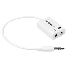 CABLE ADAPTADOR DIVISOR DIADEMA MACHO A HEMBRA BLANCO   . grande