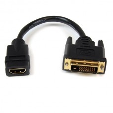 CABLE ADAPTADOR VIDEO 20CM HDMI HEMBRA A DVI-D MACHO       . grande