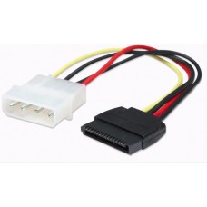 CABLE ALIMENTACION SATA 0.16M MOLEX 4 PINES A SATA 15 PINES grande