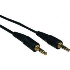 CABLE AUDIO ESTEREO MINI 3.5MM PARA BOCINAS Y AUDIOFONOS M/M 1..3M grande